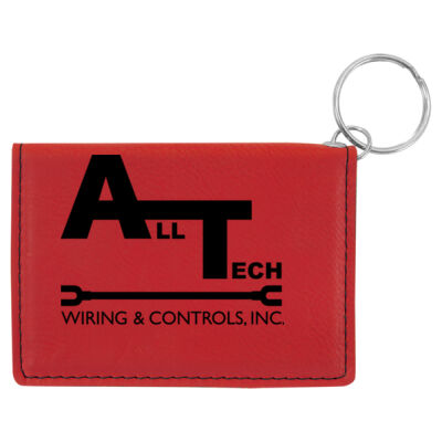 AllTech Wiring - Laserable Leatherette Keychain/ID Holder Thumbnail